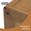 Square Coffee Table for in Natural Farmhouse Coffee Table with Storage,2-Tier Center Table with Half Open Storage Compartment - Leovsnove - 4 of 4