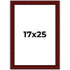 PosterPalooza | Weathered Red Picture Frame - UV Acrylic, Foam Board Backing, Hanging Hardware - 2 of 4