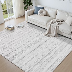 MontVoo Boho Minimalist Geometric Washable Rug - 1 of 4