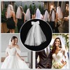 Unique Bargains Comb Wedding Veil White 1 Pc - 4 of 4