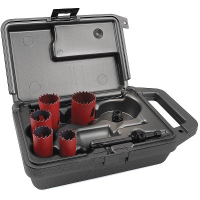 Morse  Hole Saw Kit,7pcs,Sizes:0.875"-1.5" MHS05M