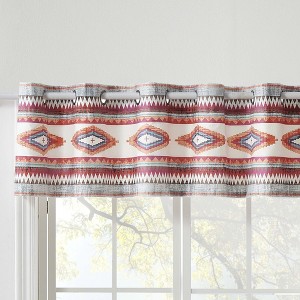 Kiva Western Boho Grommet Window Valance 84" x 16" by Greenland Home Fashion - 1 of 4
