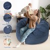 Convertible Bean Bag Chair Bed for Adults - Oversized Floor Mattress & Lounge Chair with Removable Washable Cover - 4 of 4