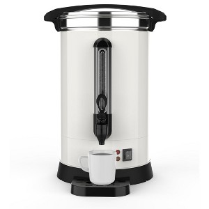 Coffee Urn,Gallon Double Wall Commerical Coffee Maker for Buffet Catering Wedding Gathering,Large Capacity Hot Coffee Dispenser - 1 of 4