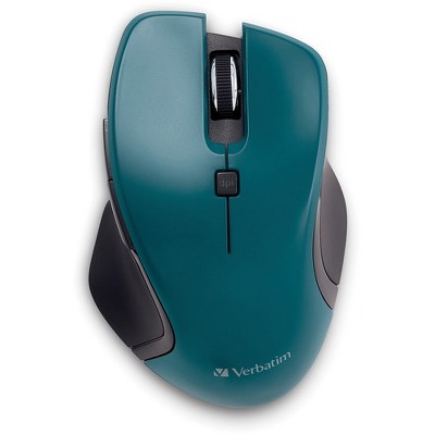 Verbatim USB-C™ Wireless Blue LED Mouse - Teal - Blue LED/Optical - Wireless - Radio Frequency - 2.40 GHz - Teal - USB Type C - 1600 dpi