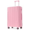 Whisen 28” Expandable ABS Hardshell Checked Luggage Suitcase with 3-Dial TSA Lock, Double Spinner Wheels - 2 of 4