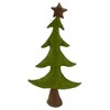 Northlight Country Buffalo Plaid Christmas Tree with Star Topper - 30" - Tan and Green - 3 of 4