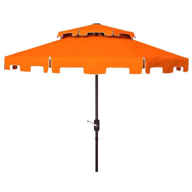 Zimmerman 9Ft Double Top Market Patio Outdoor Umbrella  - Safavieh, 1 of 2