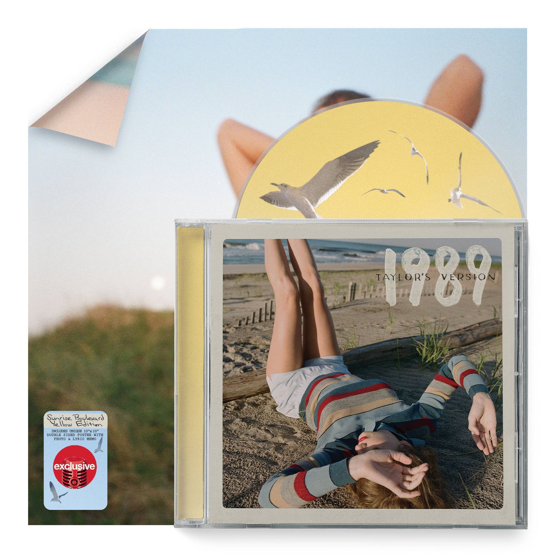 Taylor Swift - 1989 (Taylor's Version) Sunrise Boulevard Yellow Deluxe Poster Edition (Target Exclusive, CD)