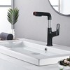 ChicFurnit Bathroom Sink Faucet Pull Down Design with Lift Spout and Dual Spray Modes for Modern Spaces, Black, 18.7"*9.45"*2.76" - 2 of 4
