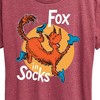 Women's - Dr. Seuss - Fox In Socks Jumping Short Sleeve Graphic T-Shirt - 2 of 4
