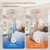 Airsurfer 16.5-Inch 7-Blade Gold Ceiling Fan – Sleek Low Profile Design with Remote Control, Ideal for Bedrooms, Offices, or Small Rooms. - 3 of 4