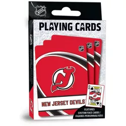 MasterPieces Family Games - NHL New Jersey Devils Playing Cards - Officially Licensed Playing Card Deck for Adults, Kids, and Family