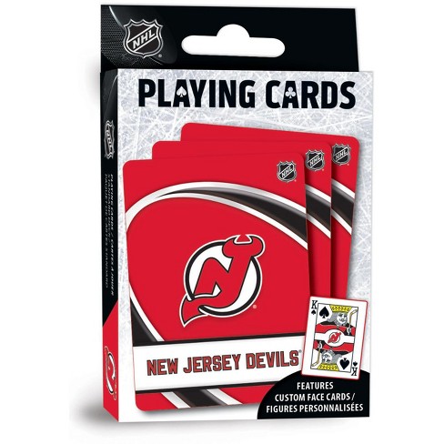 MasterPieces Family Games - NHL New Jersey Devils Playing Cards - Officially Licensed Playing Card Deck for Adults, Kids, and Family - image 1 of 4