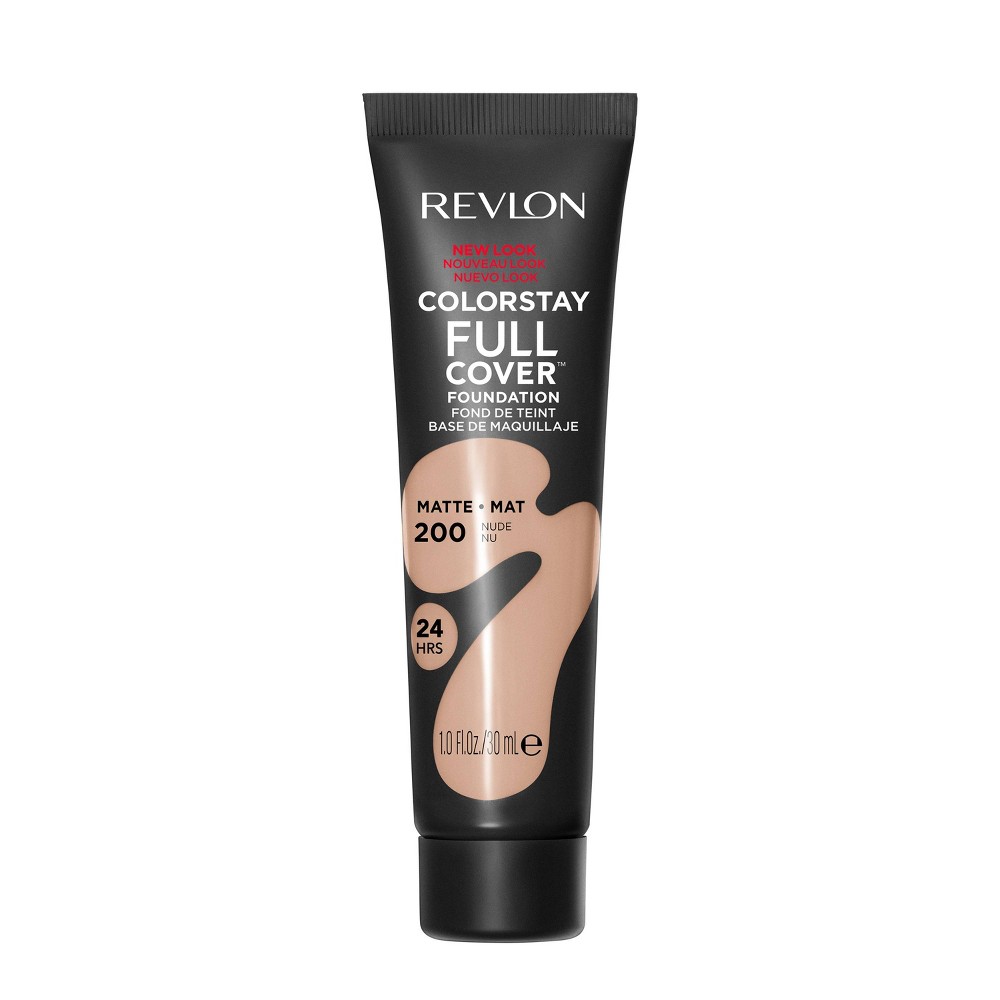 Photos - Other Cosmetics Revlon ColorStay Full Cover Matte Foundation - 200 Nude - 1 fl oz 