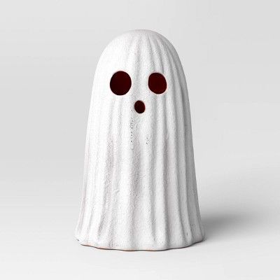 6.75" Small Textured Ghost Decorative Sculpture - Hyde and EEK! Boutique™ Matte White
