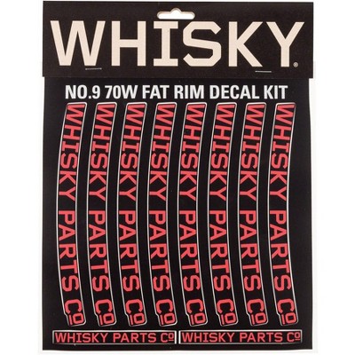 Whisky Parts Co. 70w Rim Decal Kit Red