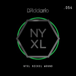 D'Addario NYNW054 NYXL Nickel Wound Electric Guitar Single String, .054 - 1 of 1