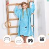 Catalonia Oversized Blanket Hoodie Sweatshirt for Kids, Wearable Fleece Pullover with Large Front Pocket, Teen Boys Girls Gift - 4 of 4
