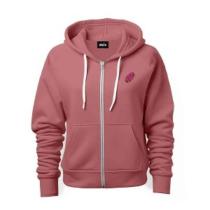Dalix Donut Embroidered Hoodie Fleece Sweatshirt Zip Front Mens - 1 of 4