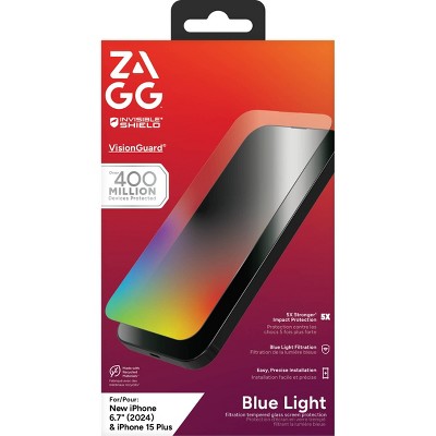 ZAGG Apple iPhone 16 Plus/iPhone 15 Plus Glass Elite VisionGuard Screen Protector