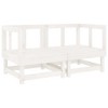 vidaXL Patio Lounge Set Outdoor Garden Furniture Set 6 Piece Solid Wood Pine - White Pine - 3 of 4