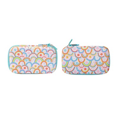 Rainbow Collage EVA Hard-Side Utility Case With Carabiner