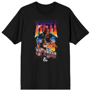 Dungeons & Dragons Red Dragon Men's Black T-shirt - 1 of 3