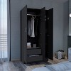 Depot E-Shop Wardrobe Armoire 71H" with 3-Doors and 2-Inner Drawers, 3 Doors - image 2 of 4