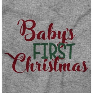 Cute Baby First Christmas Celebration Toddler Baby Graphic T Shirt Brisco Brands - 1 of 4