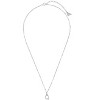 SHINE by Sterling Forever Sterling Silver Initial Necklace with Beaded Chain - 2 of 2