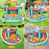 HOMDOX 14.1 × 13.8 × 7.5 FT Inflatable Mega Water Slide Park Bounce House w/2 Slides Climbing Wall 2 Water Cannon Splash Pool 520W Blower In/Outdoor - 4 of 4