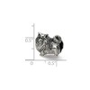 Black Bow Jewelry Sterling Silver Pomeranian Bead Charm - 3 of 4