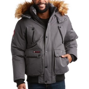 CANADA WEATHER GEAR Men’s Big & Tall Winter Jacket - Heavyweight Bomber Parka Coat Jacket for Big and Tall Men (Sizes: M-5X) - 1 of 4