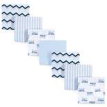 Luvable Friends Baby Boy Cotton Flannel Receiving Blankets, Train 7-Pack, One Size