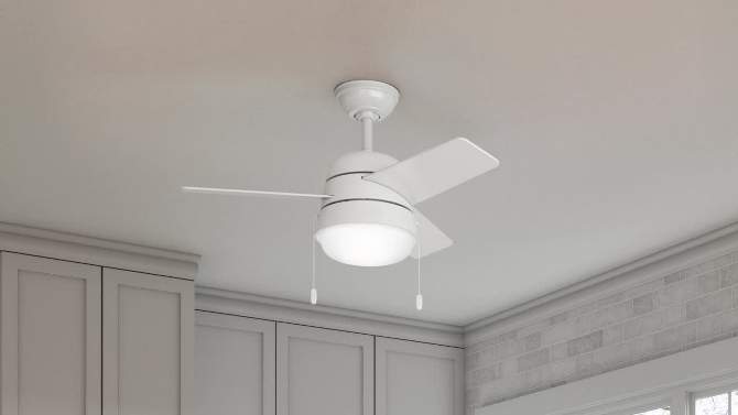36" Aker Ceiling Fan (Includes LED Light Bulb) - Hunter Fan, 2 of 17, play video