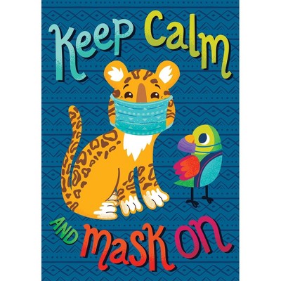 One World Keep Calm and Mask On Poster - Carson Dellosa