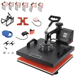 Heat Press Machine 15x15 with Tumbler Attachment, 11 in 1 Combo Heat Press for T-Shirts and Tumblers - 1 of 4