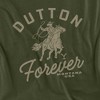 Yellowstone Simple Dutton Forever Adult T-Shirt Military Green Small - 2 of 4