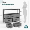 RISOKEYS Dresser for Bedroom with Fabric Drawers,TV Stand,Storage Cabinet,with Metal Frame and Wooden Top for Clothing, Closet,Guest Room, - 3 of 4