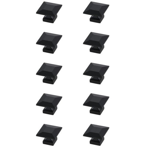 Elegant Lighting Cecil 1.3Inch Matte Black Square Knob Multipack (Set of 10) - image 1 of 4