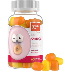 Chapter One by Zahler Great-Tasting Flavored Omega Gummies for Kids with EPA & DHA - 60 Count - 1 of 4