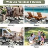 Waterproof Outdoor Rug – Reversible Plastic Straw Rug, Foldable, UV-Resistant with Bag & Stakes for Patio, RV, Camping, Picnic, Deck - 2 of 4