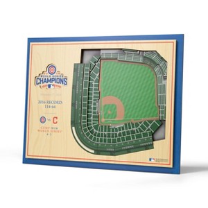 MLB Chicago Cubs 5-Layer Stadiumviews 3D Wall Art - 1 of 4