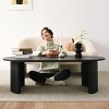 51" Oval Coffee Table,Modern Design Coffee Table For Living Room-Tanpinhause - 4 of 4