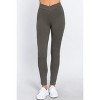Slickblue Mid-Rise Ponte Pants, Seagull Shaped Design, Elastic Waist, Skinny Fit, Color Options, Size S-L - 2 of 4