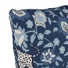 18"x18" Skyline Furniture Square Outdoor Throw Pillow Leopard Blue: Handmade, Zipper Closure, Polyester - 3 of 4