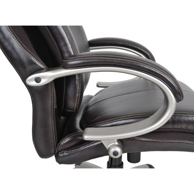 Roasted Chestnut Bonded Leather Executive Swivel Chair with AIR Lumbar Support