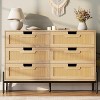 Garvee 6-Drawer Tall Dresser for Bedroom, Farmhouse Storage Cabinet with Solid Metal Legs for Living Room, Entryway - 2 of 4