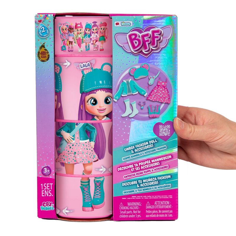 Cry Babies BFF Lala Fashion Doll with 8+ Surprises, 3 of 11